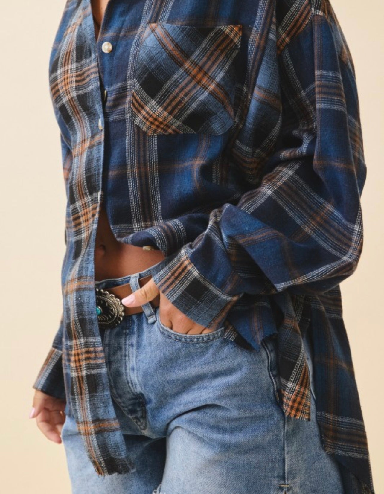 Cozy Chaos Plaid Flannel Shirt