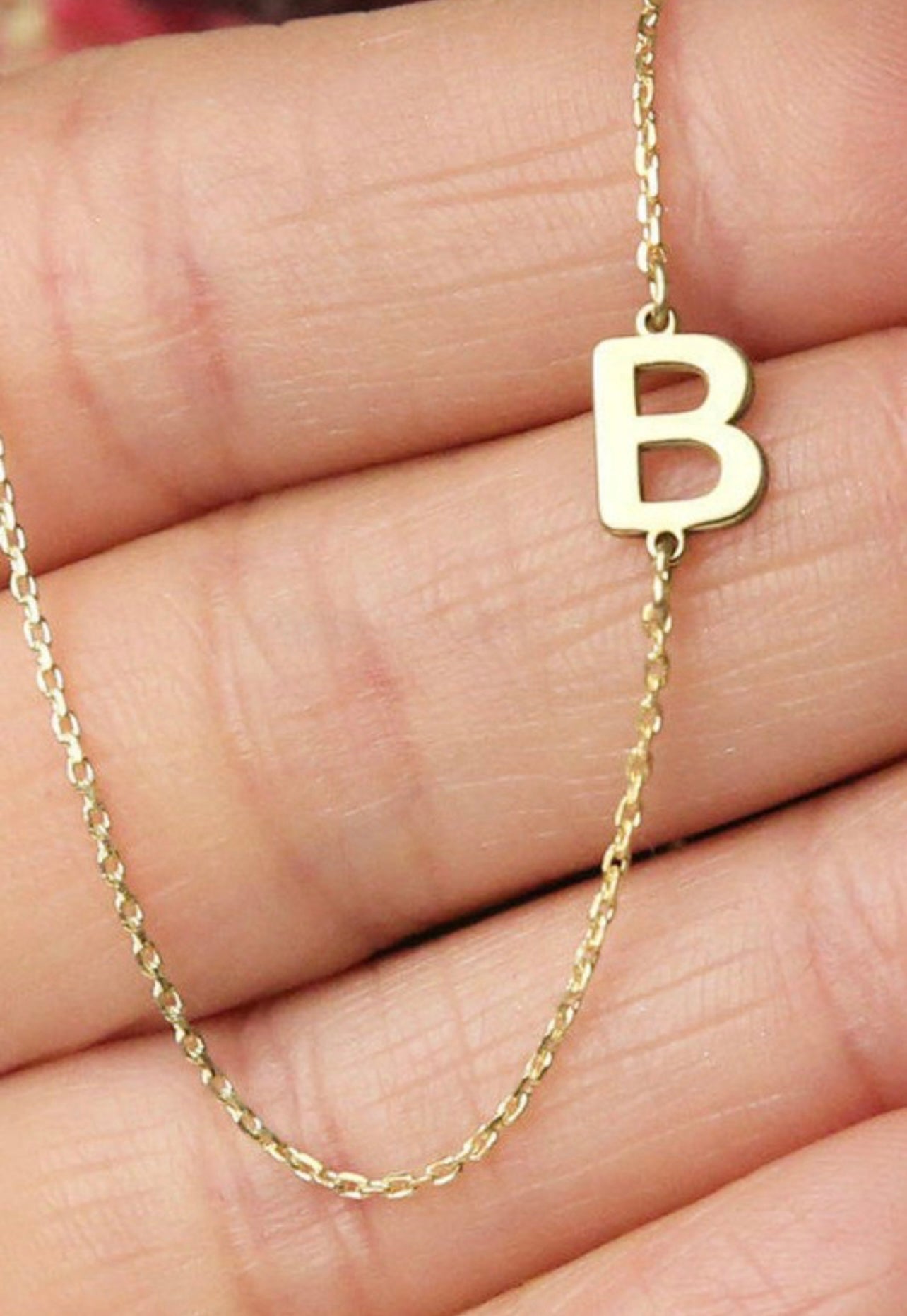 Mini Initial Chain Necklace