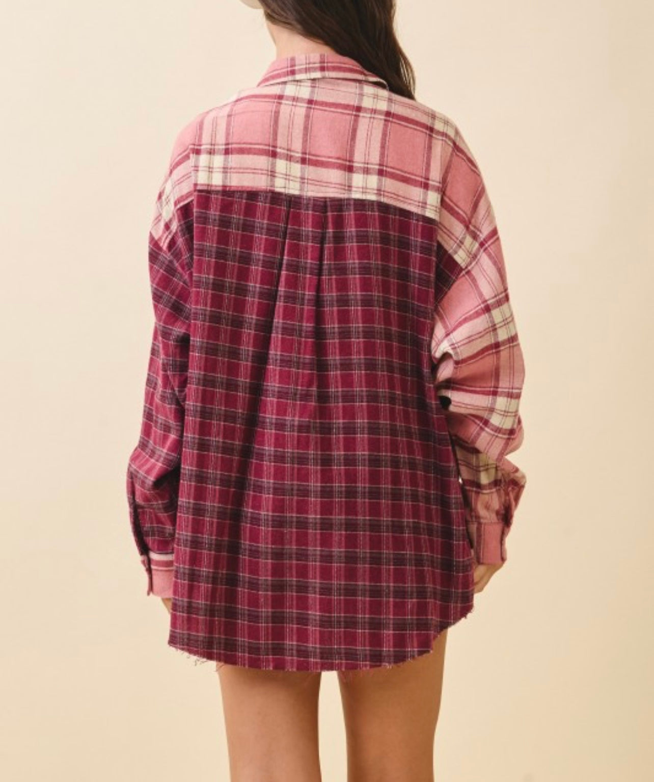 Campfire Cowgirl Multi Colored Plaid Flannel Shirt
