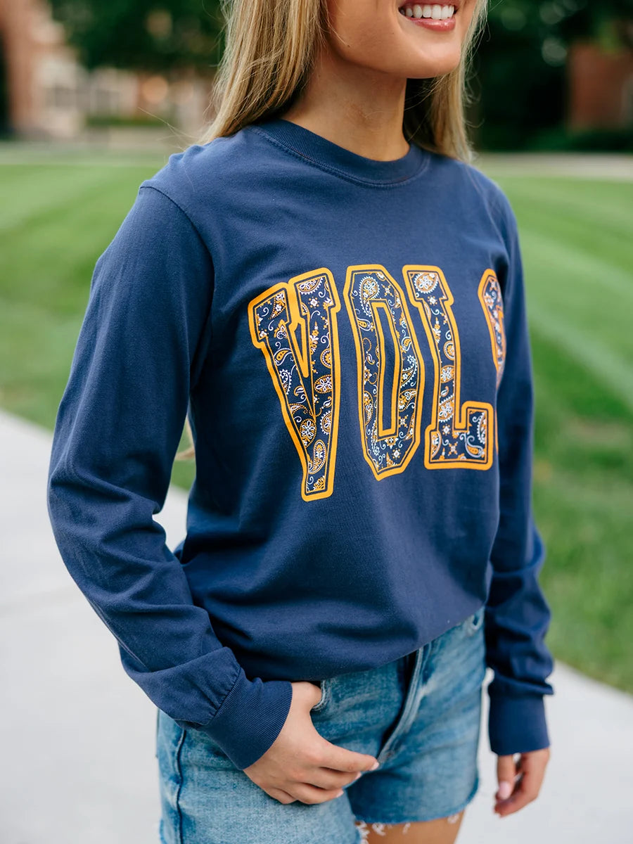 Paisley Tennessee Vols Long-Sleeve T-Shirt