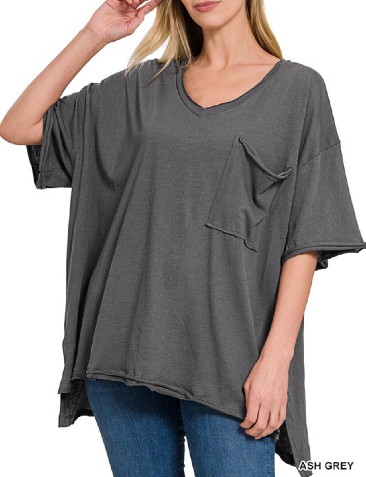 Moving On Oversized Pocket Tee