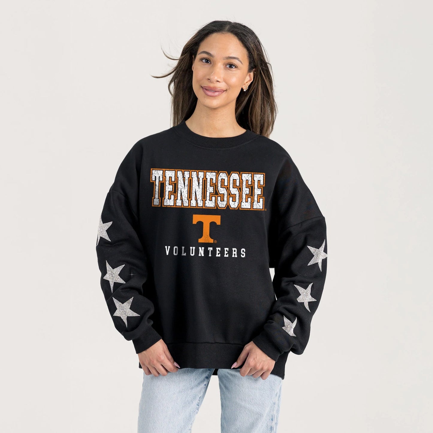 Tennessee Volunteers Drop Shoulder Oversized Velocity Star Crew Sweatshirt