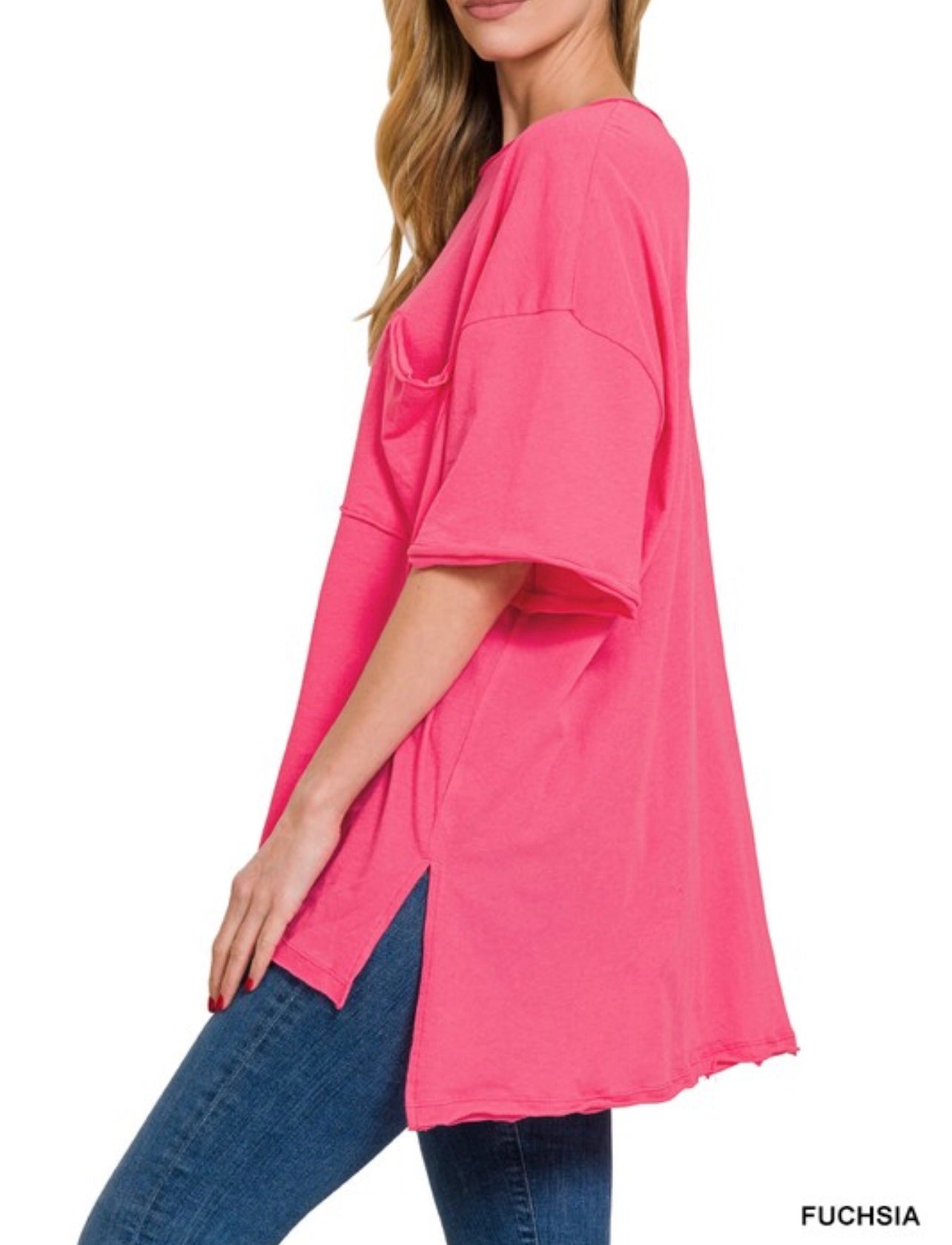 Moving On Oversized Pocket Tee