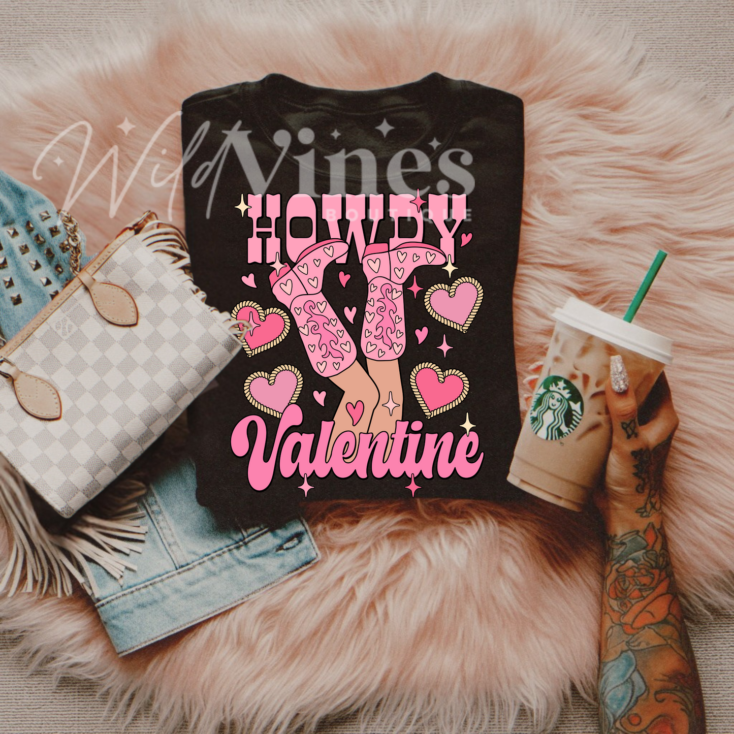 Howdy Valentine Crewneck Sweatshirt