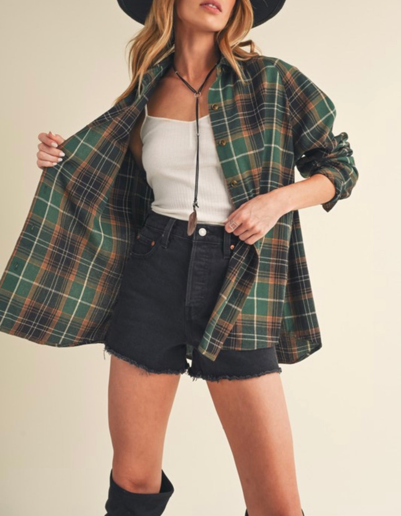 Autumn Ember Plaid Flannel Shirt
