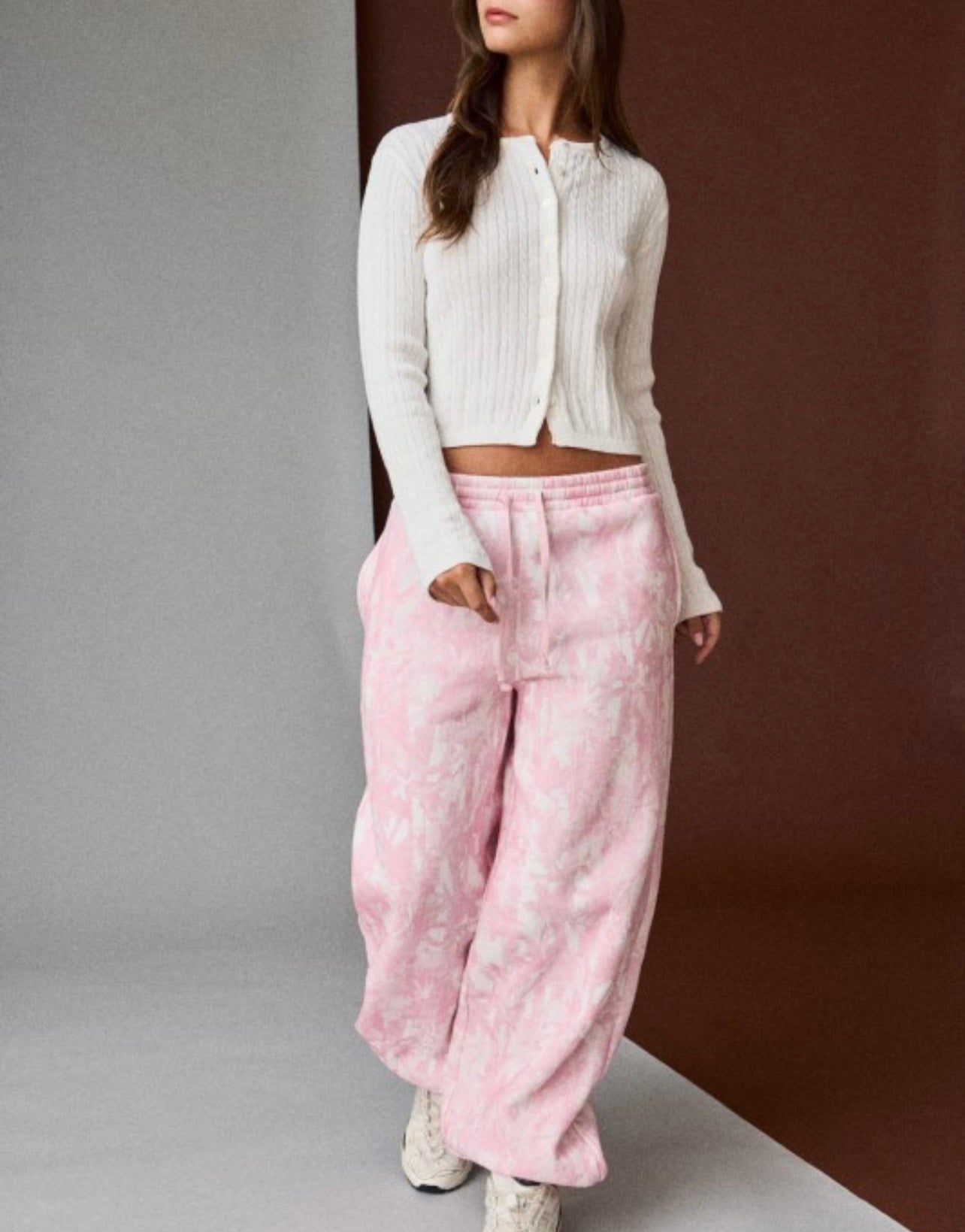Hidden In Style Pink Woodlands Joggers