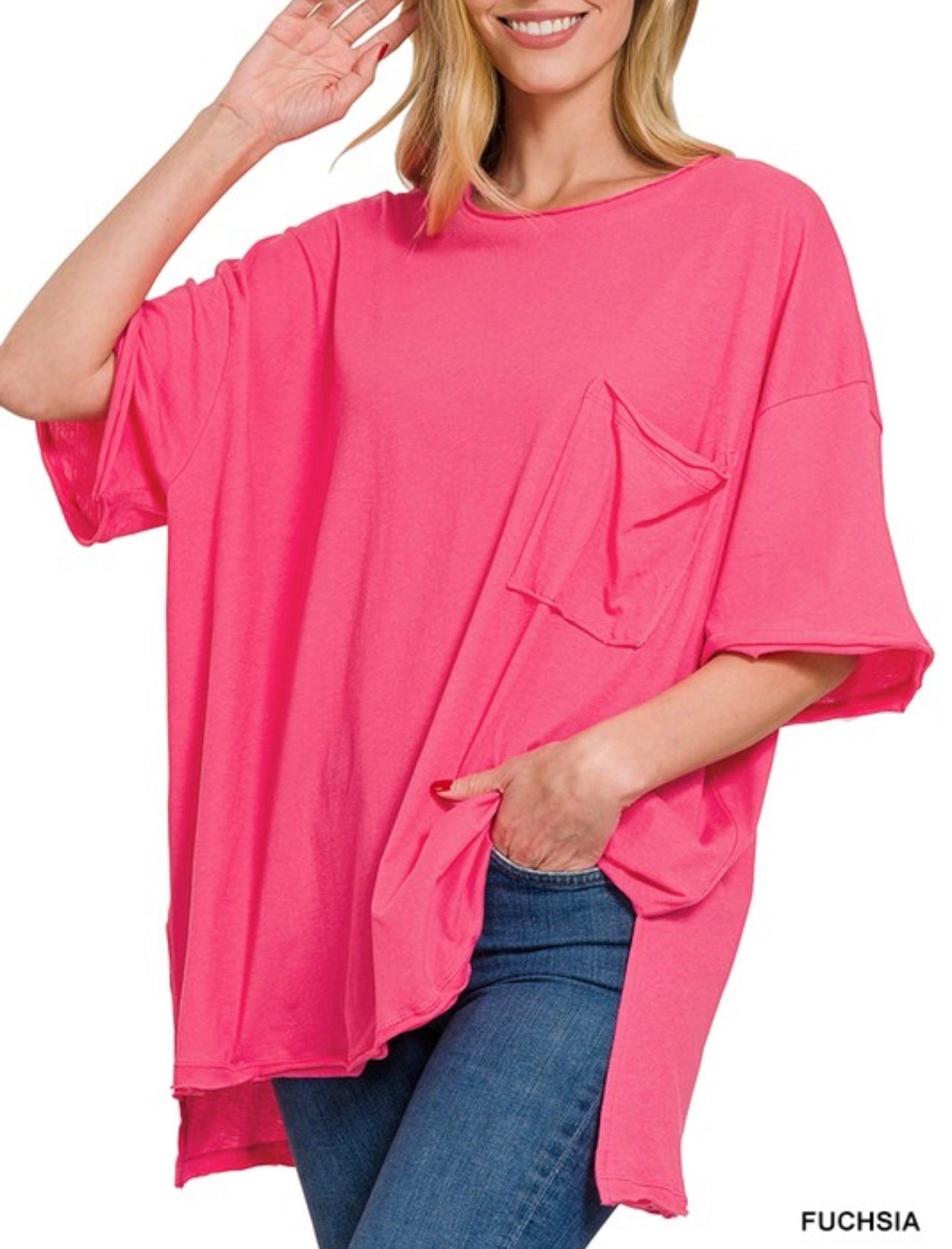 Moving On Oversized Pocket Tee