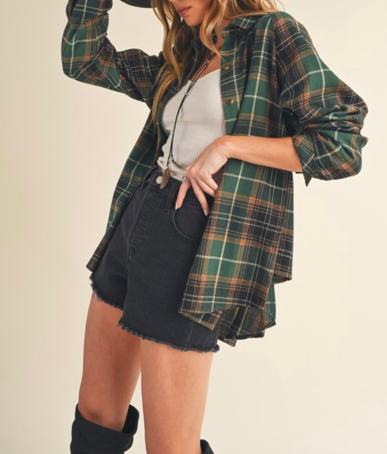 Autumn Ember Plaid Flannel Shirt