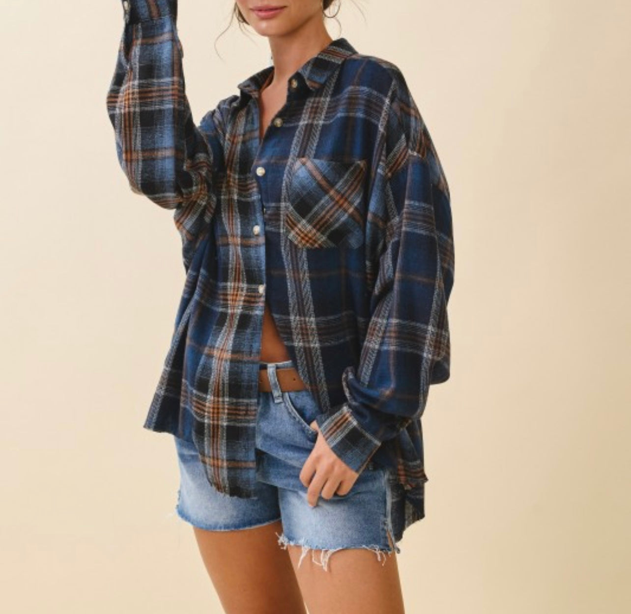 Cozy Chaos Plaid Flannel Shirt