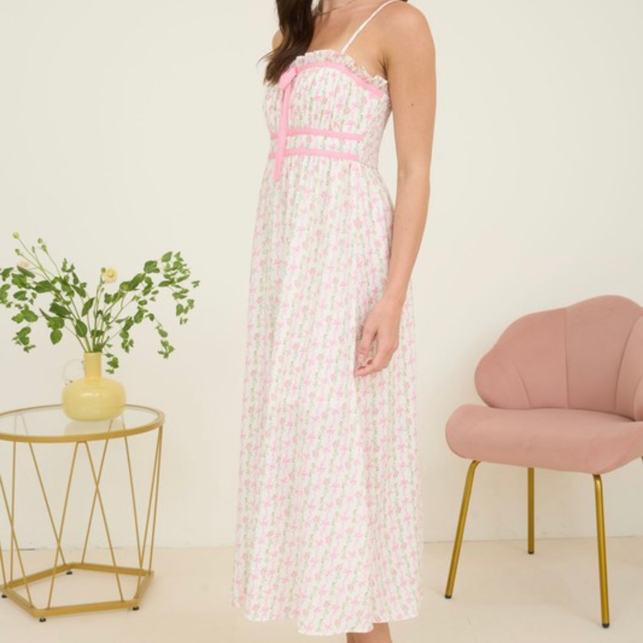 Picking Daisies Floral Midi Dress