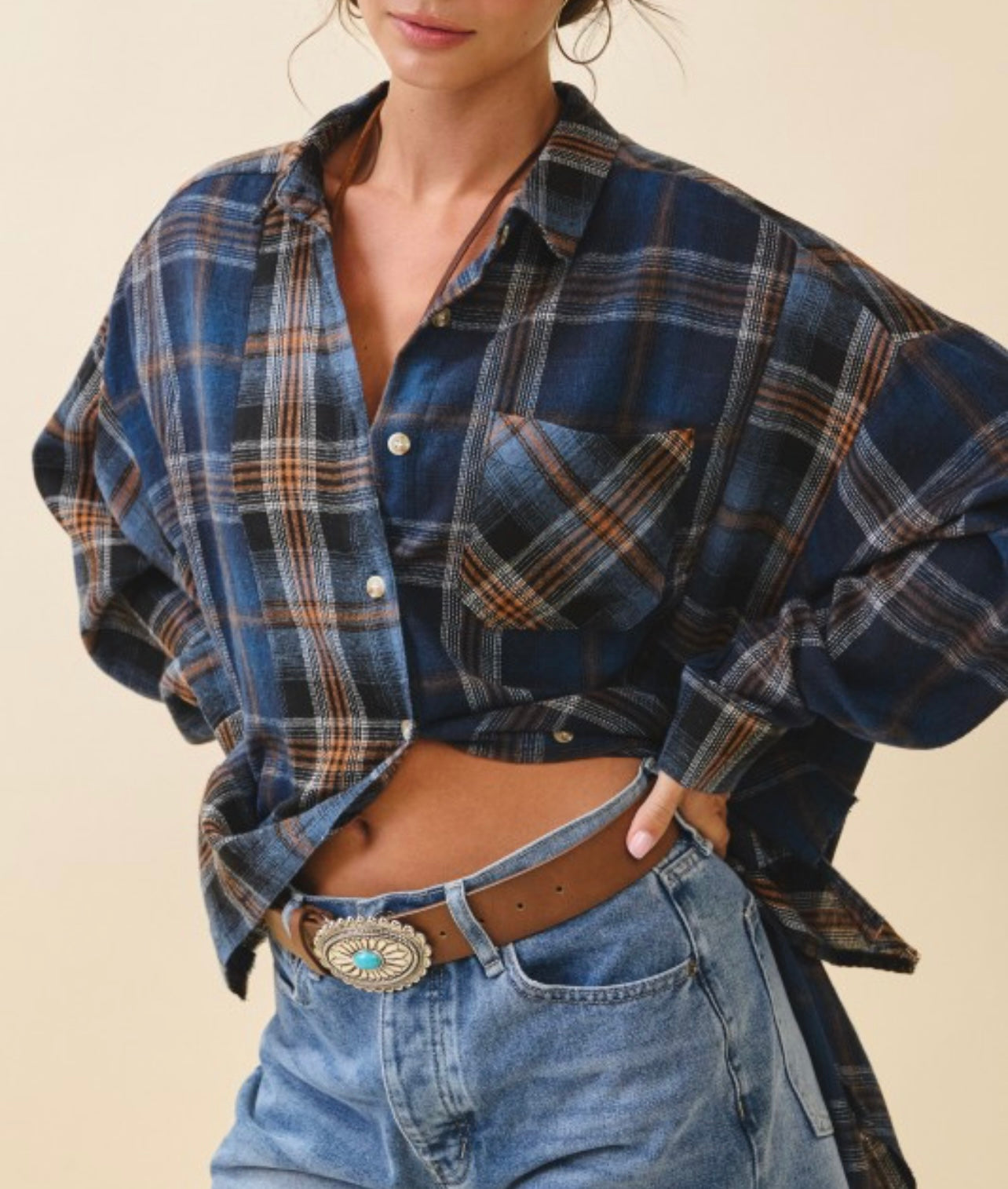 Cozy Chaos Plaid Flannel Shirt