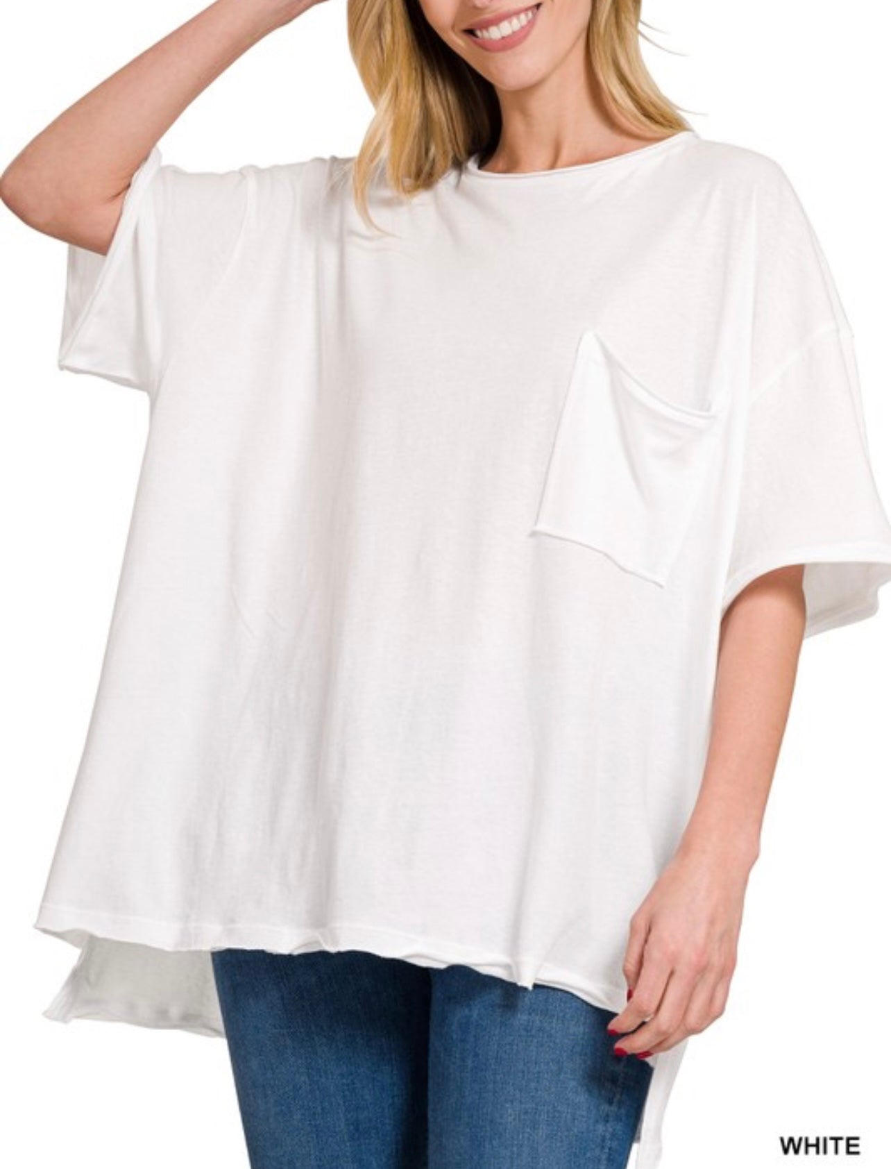 Moving On Oversized Pocket Tee