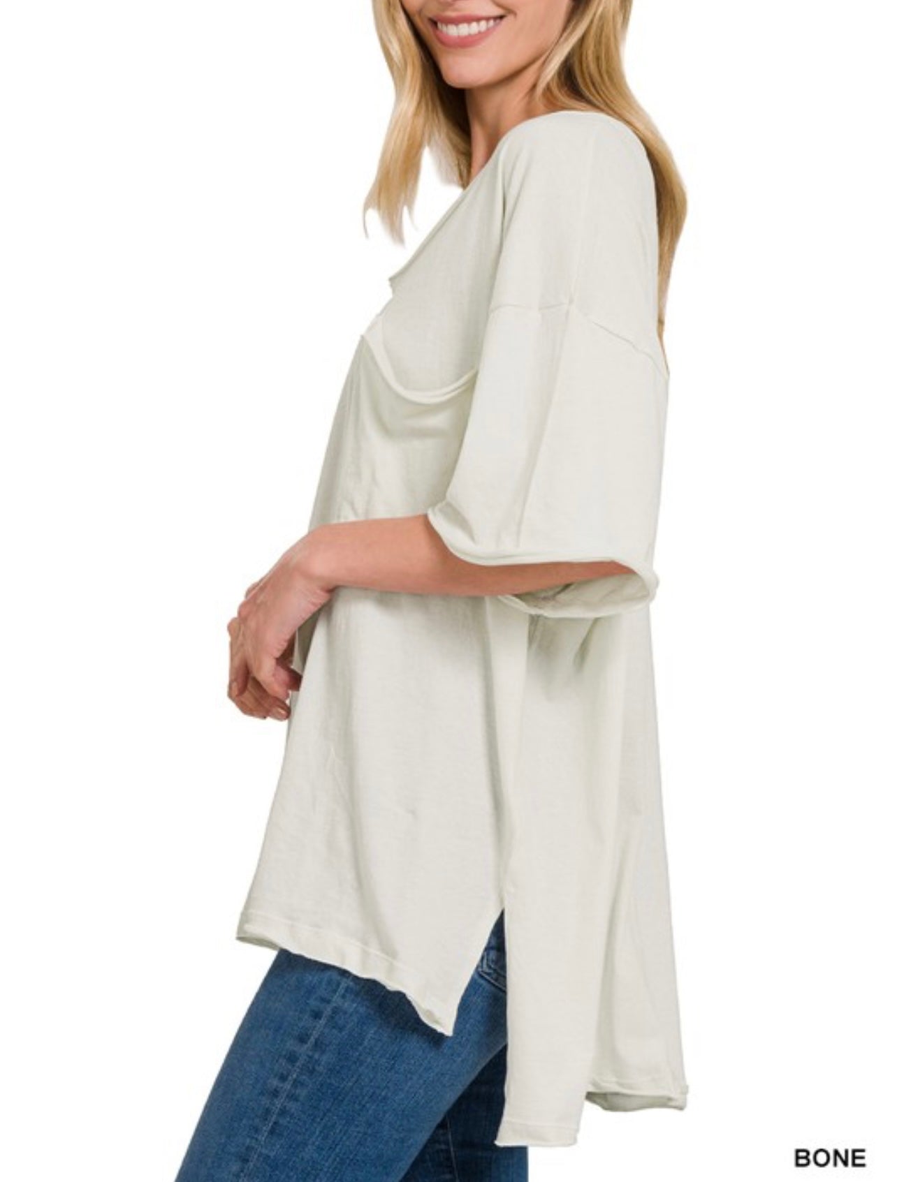 Moving On Oversized Pocket Tee