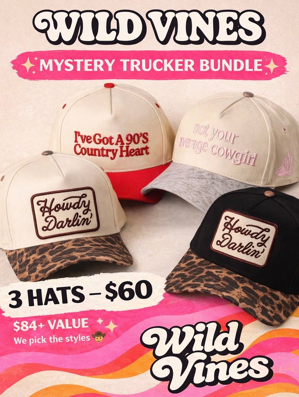 MYSTERY TRUCKER HAT BUNDLE