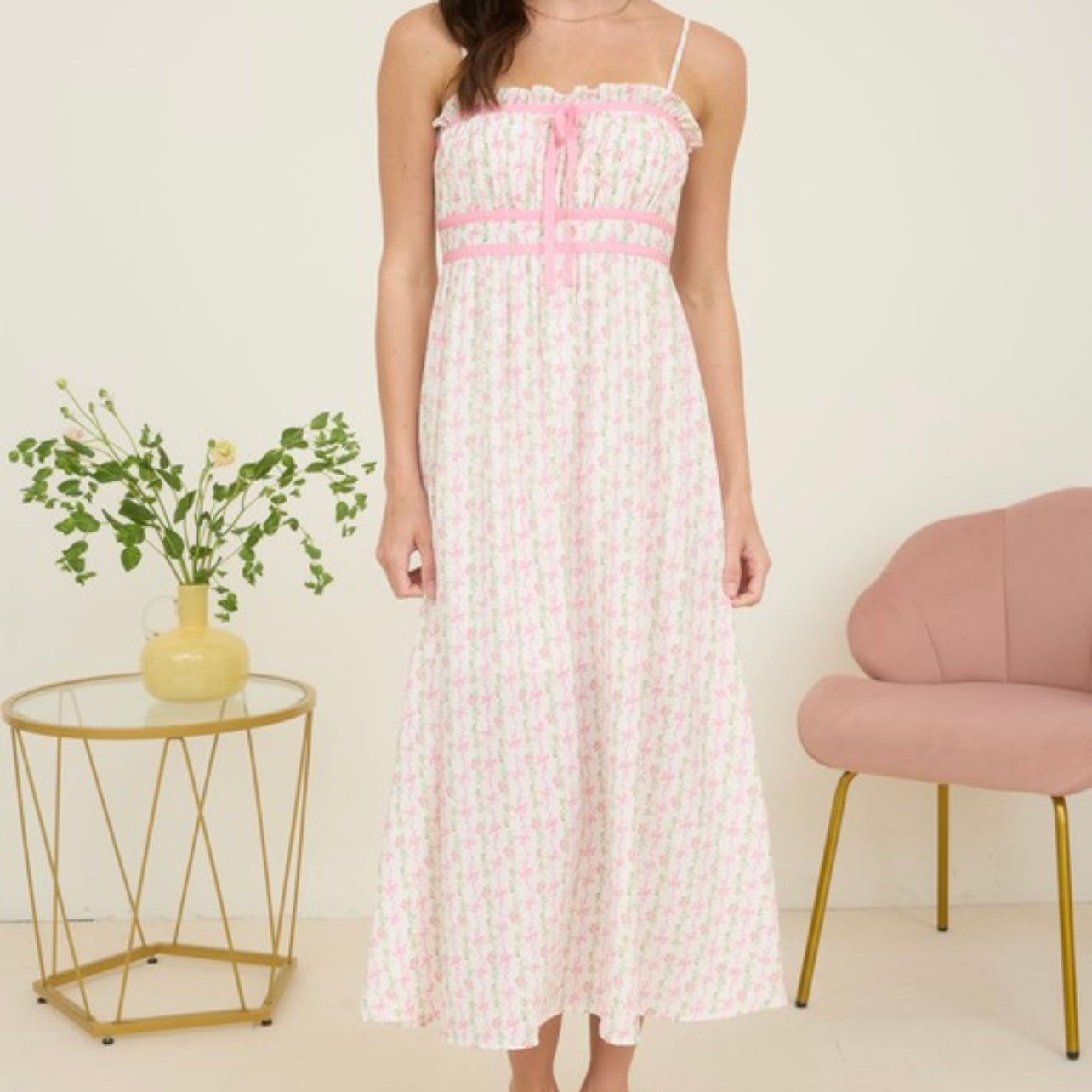 Picking Daisies Floral Midi Dress