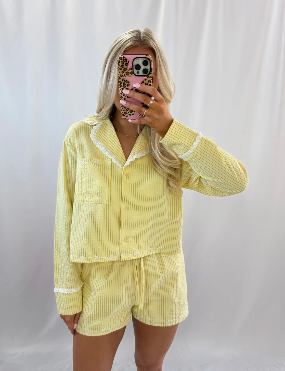 Sunshine and Lace Pajama Set