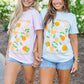 Go Big Orange Floral T-Shirt