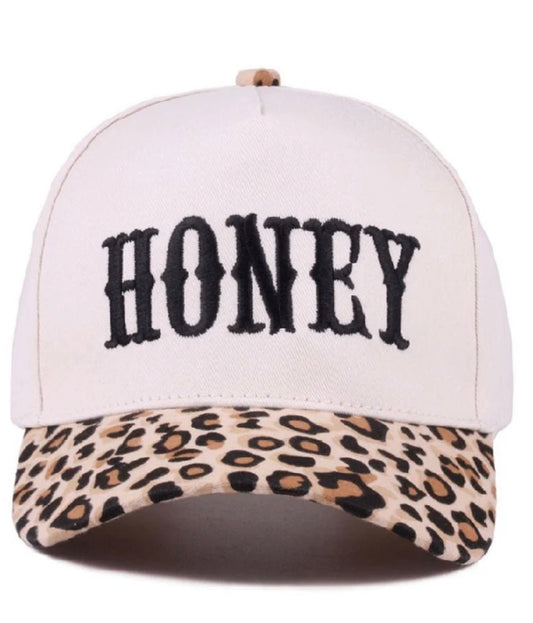 Honey Hush Leopard Trucker Hat