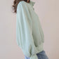 The Snuggle Stitch Sage Waffle Knit Pullover