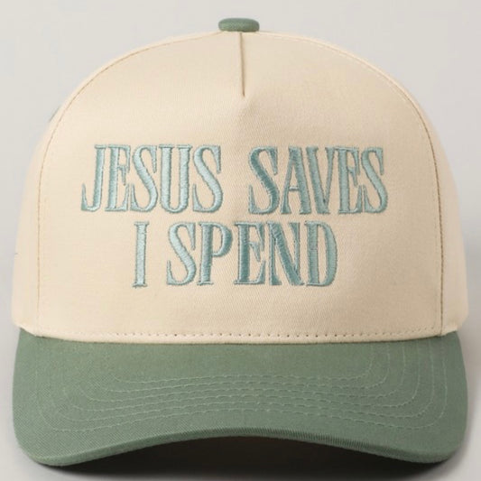 Jesus Saves, I Spend Trucker Hat