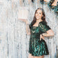 Christmas Party Rockin’ Sequin Holiday Romper