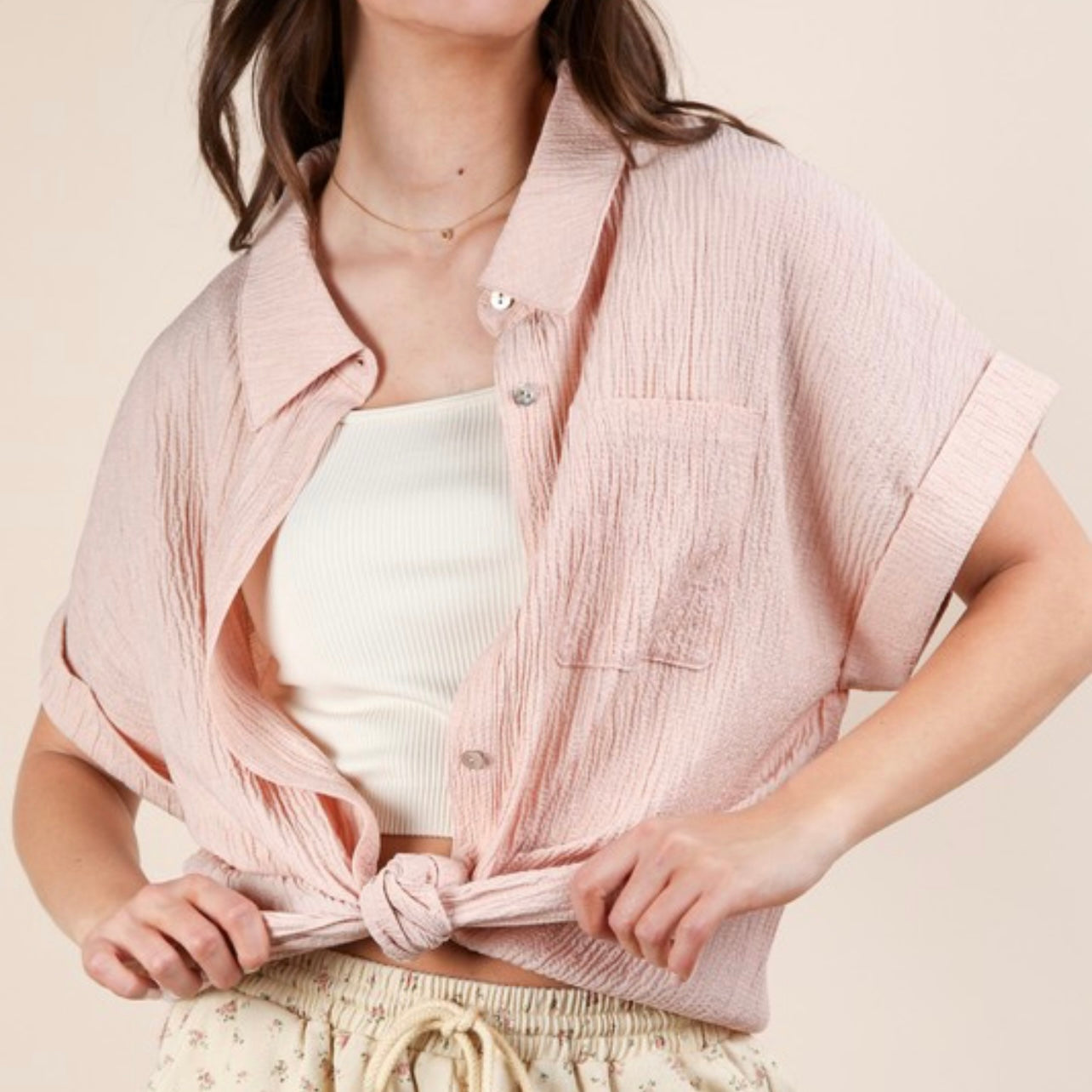 Midday Pick Me Up Button Up Top