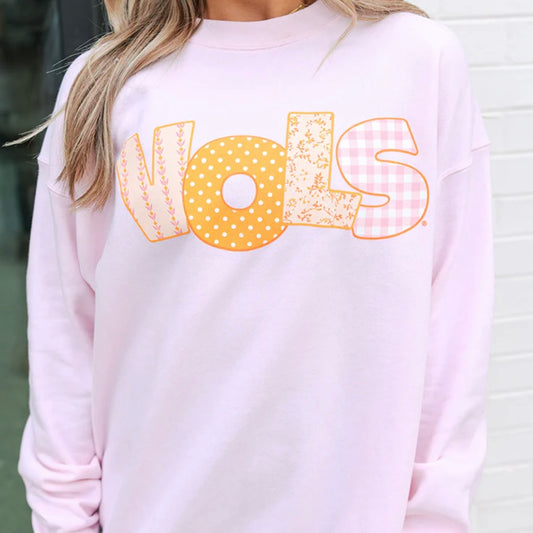 Vols Patchwork Crew Sweatshirt