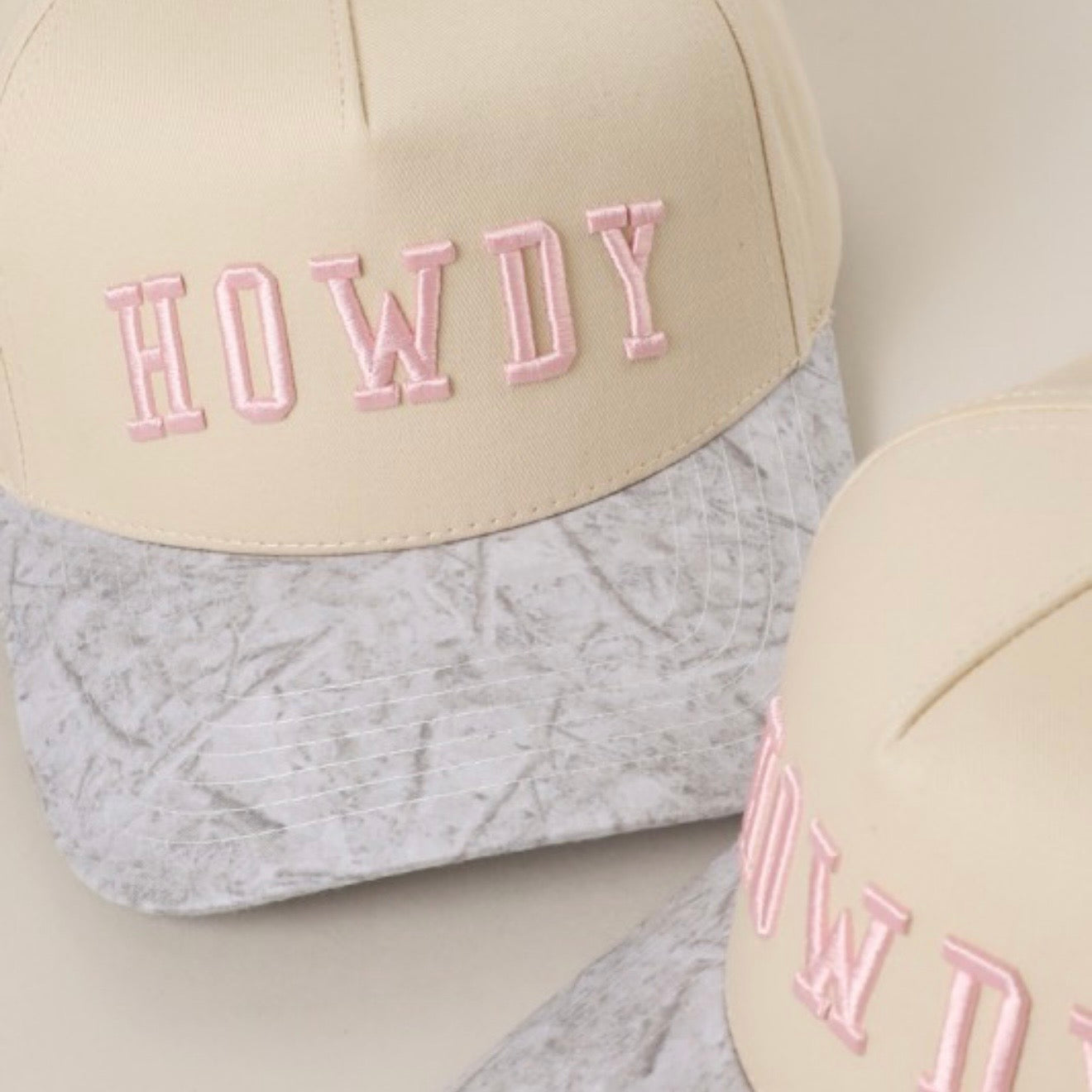 Pink + Camo Howdy Trucker Hat