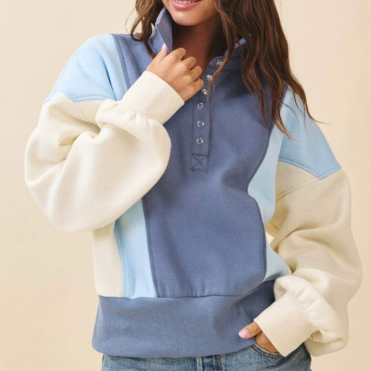 Weekend Getaway Henley Pullover Sweatshirt