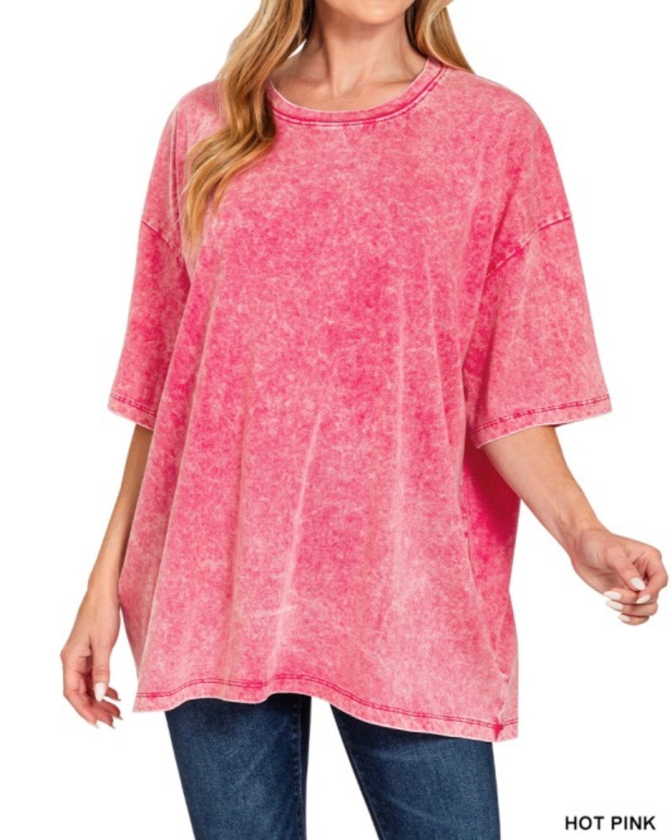 Not Your Boyfriends Oversized Washed Tee