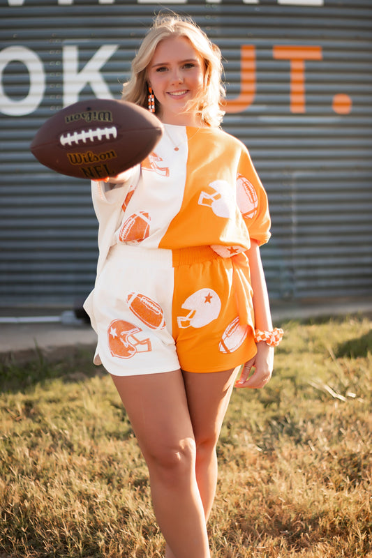 Gameday Girl Colorblock Shorts