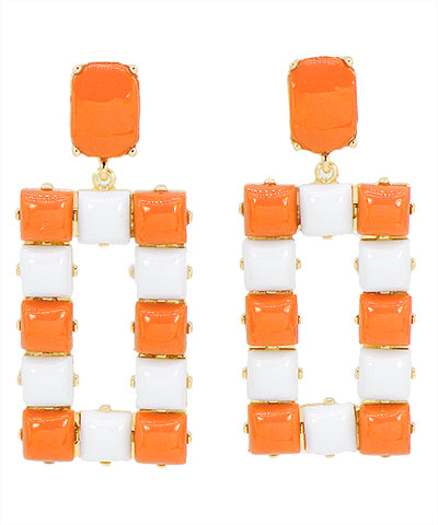 Checkerboard Babe Dangle Earrings