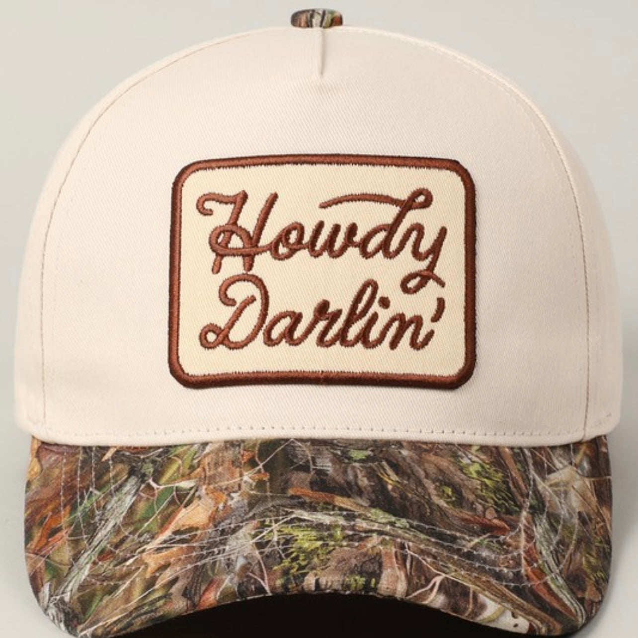 Howdy Darlin’ Camo Trucker Hat