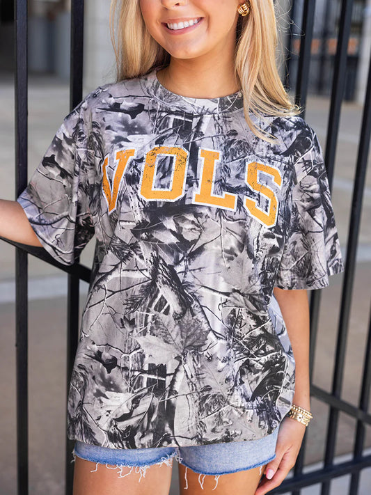 Orange “VOLS” Camo Short Sleeve T-shirt