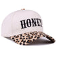 Honey Hush Leopard Trucker Hat