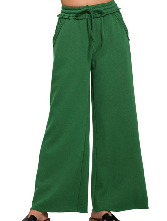 Emerald Woods Wide Leg Sweatpants