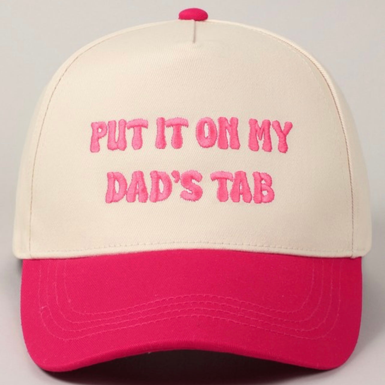 Put it on My Dads Tab Trucker Hat
