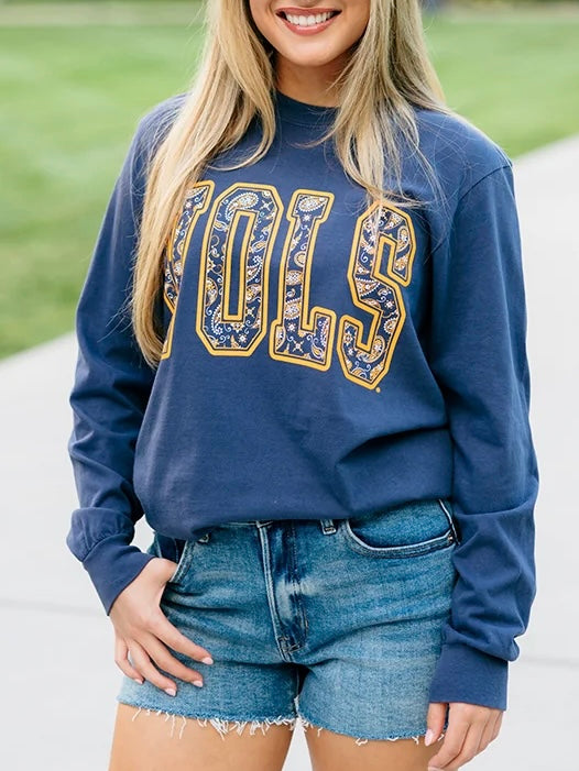 Paisley Tennessee Vols Long-Sleeve T-Shirt