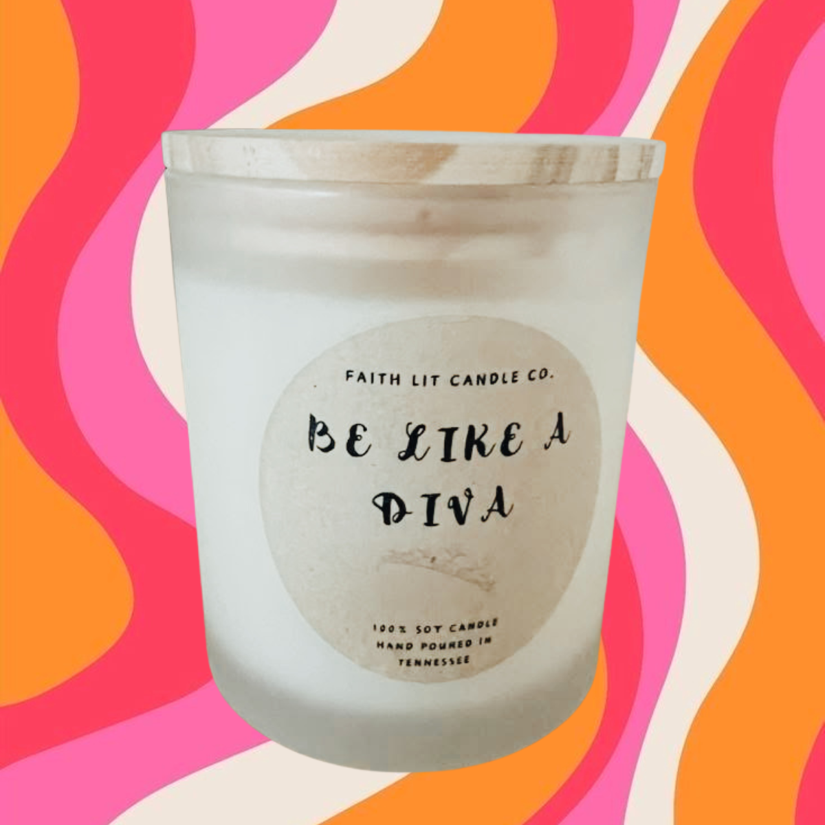 16 OZ Jar Candles With Wooded Lid