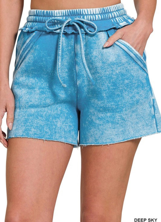 A Necessity Soft Washed Drawstring Shorts