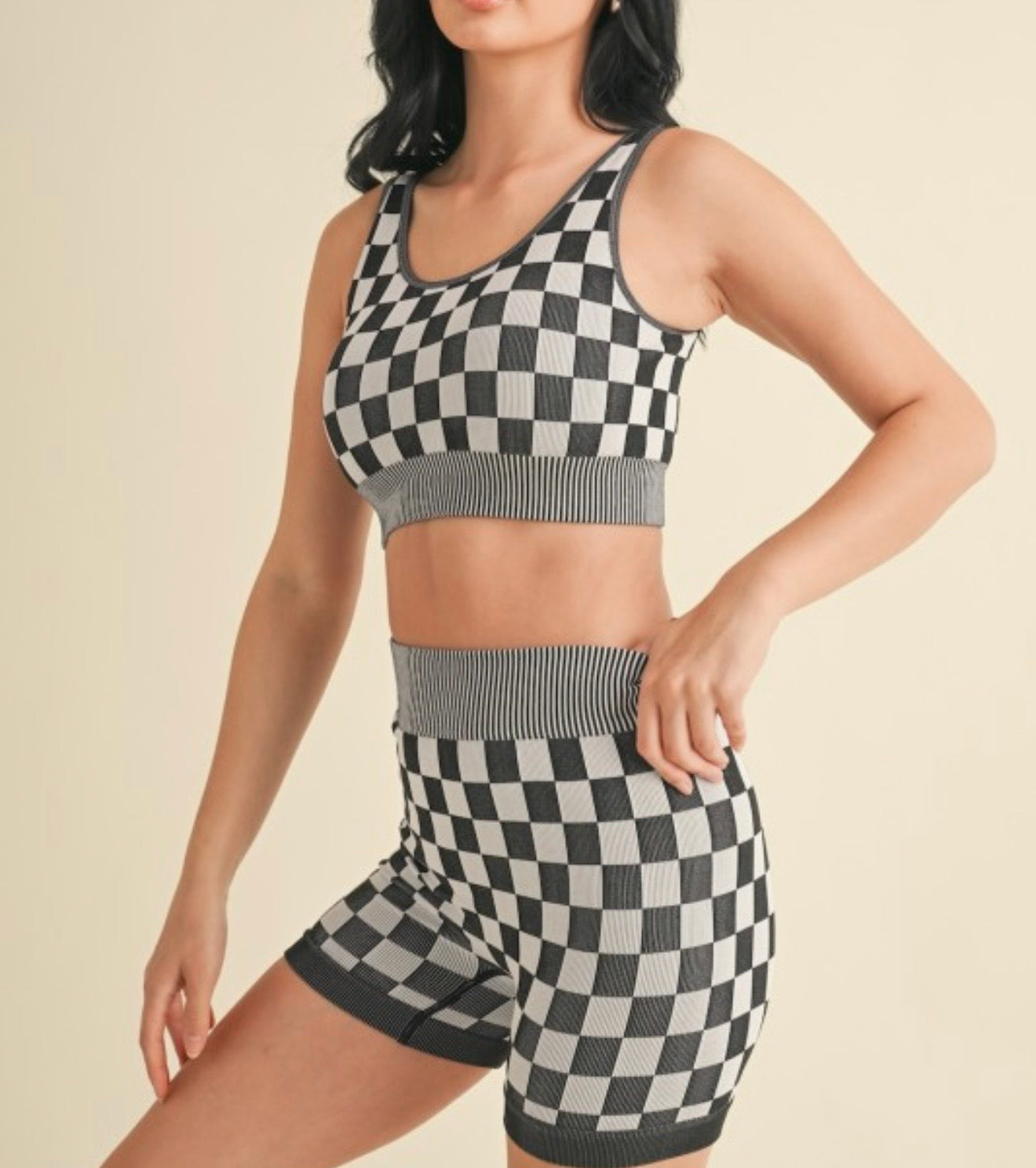 Midnight Checkered Set
