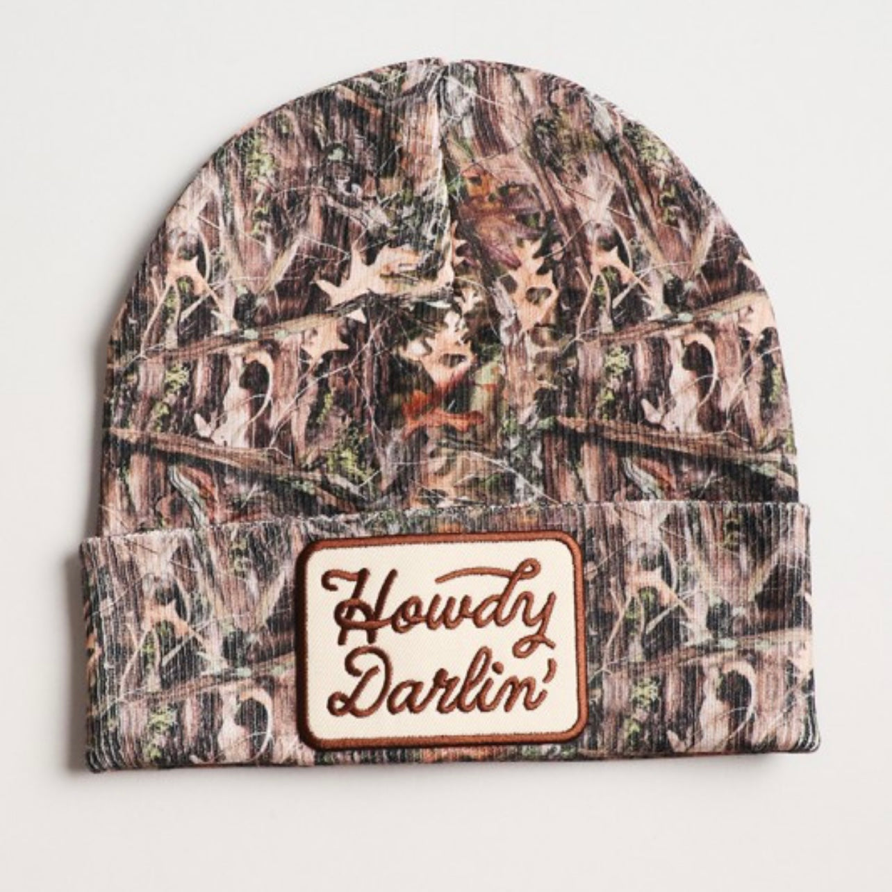 Camo Howdy Darlin’ Beanie Hat