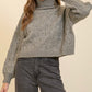 Standing Out Cable Knit Turtle Neck Sweater