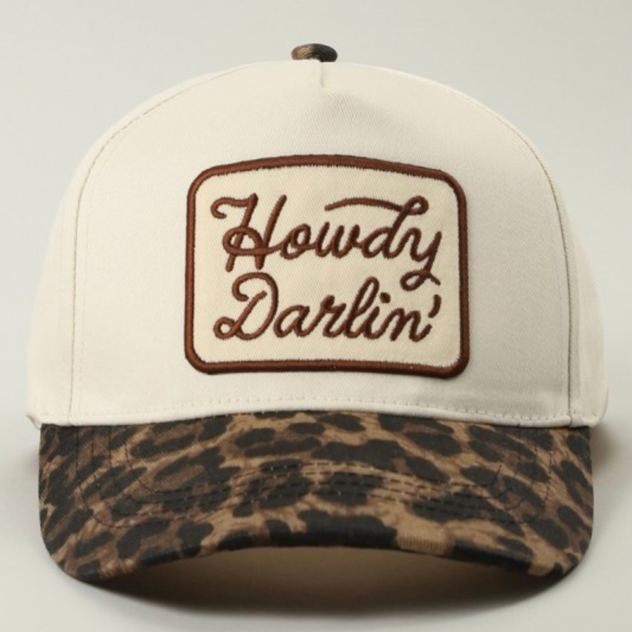 Howdy Darlin’ Leopard Trucker Hat