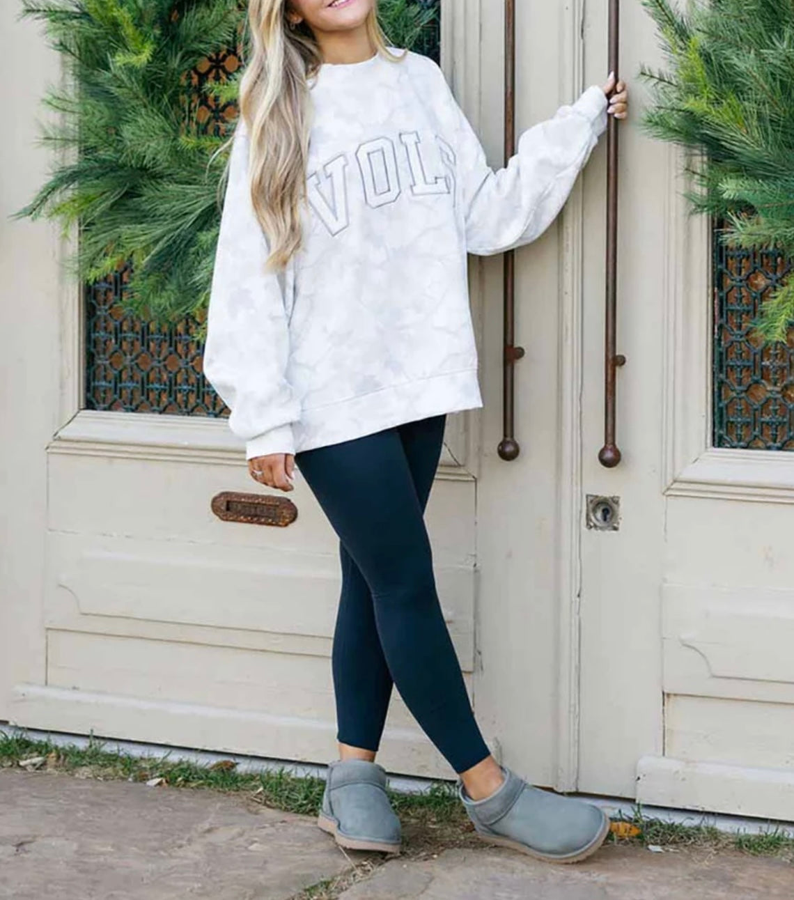 Cream Camo Tennessee “VOLS” Mock-Neck Sweatshirt