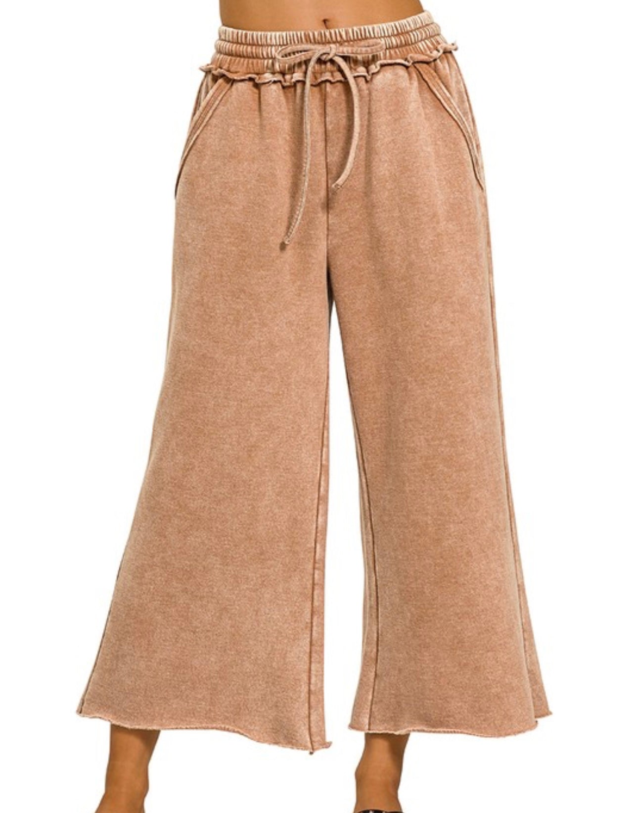 Smoky Latte Palazzo Sweatpants