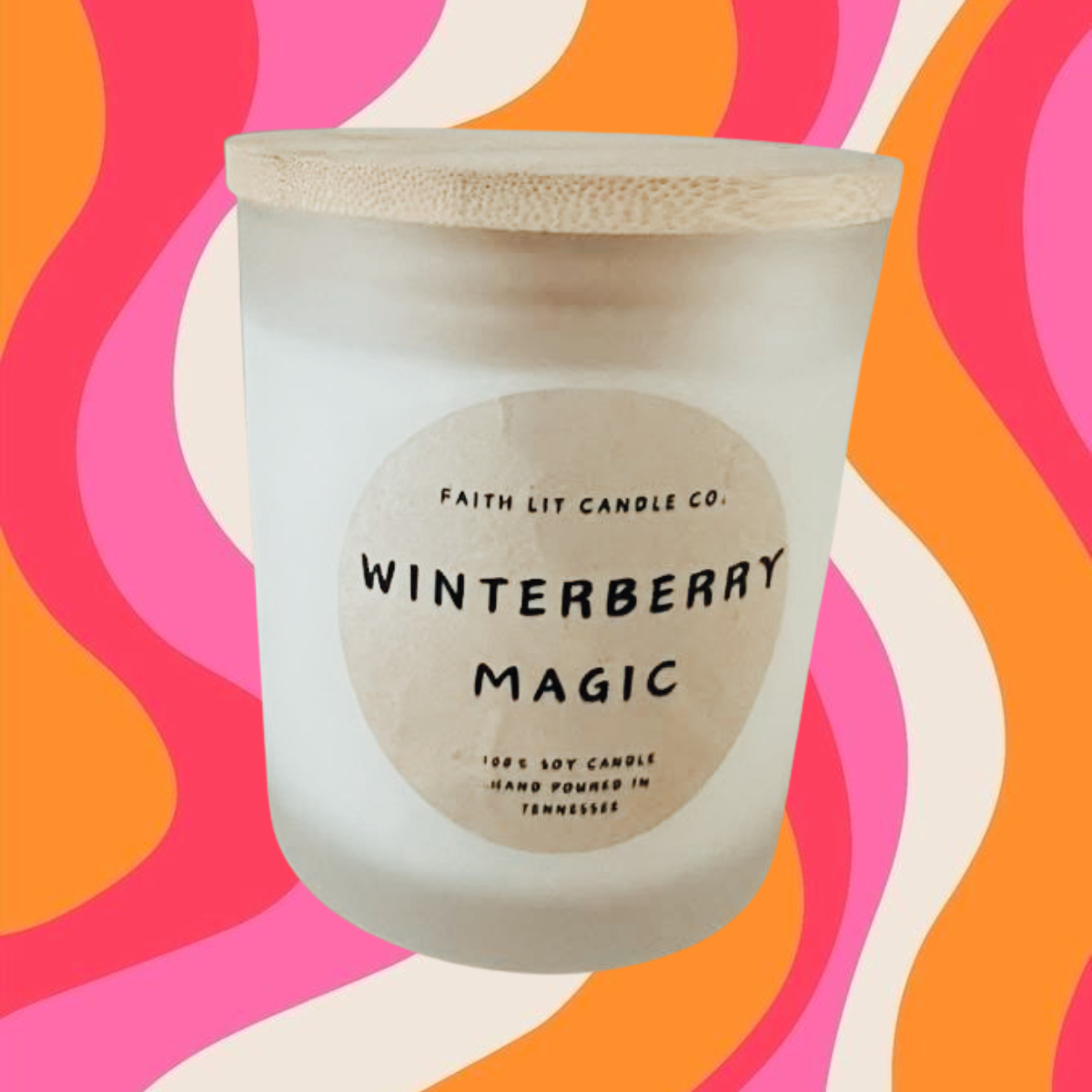 16 OZ Jar Candles With Wooded Lid