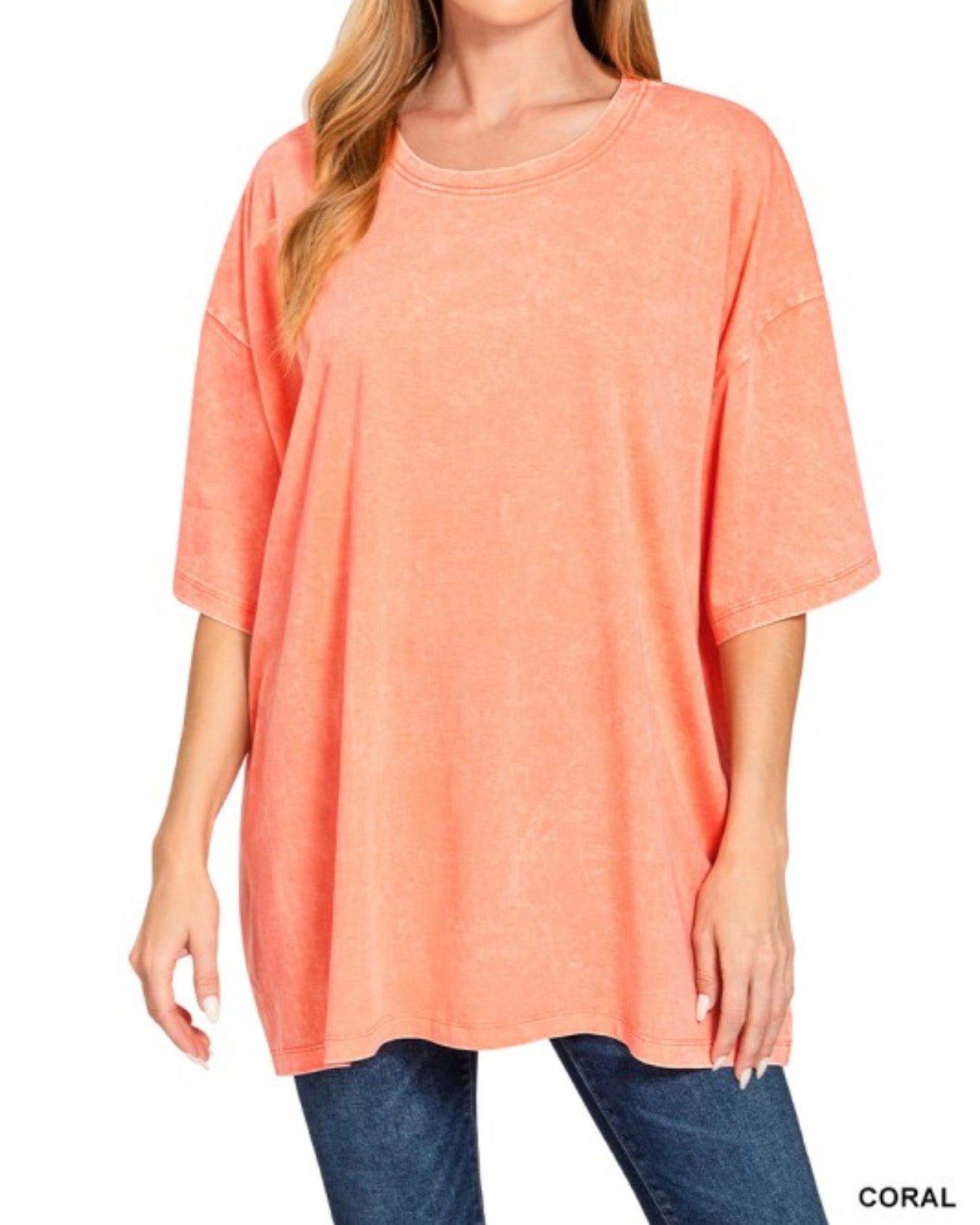 Not Your Boyfriends Oversized Washed Tee