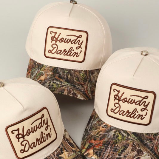 Howdy Darlin’ Camo Trucker Hat