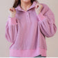 Wanderlust Pink Waffle Knit Pullover